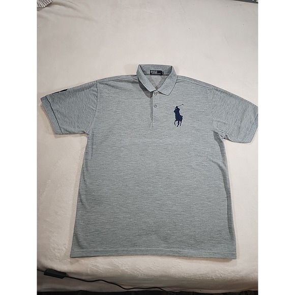Polo RL  Polo Gray Size 3x Navt Large‎ Horse #3 Embossed On Right Sleeve - Picture 1 of 6